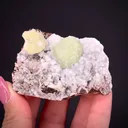 Adamite on Calcite - image 1