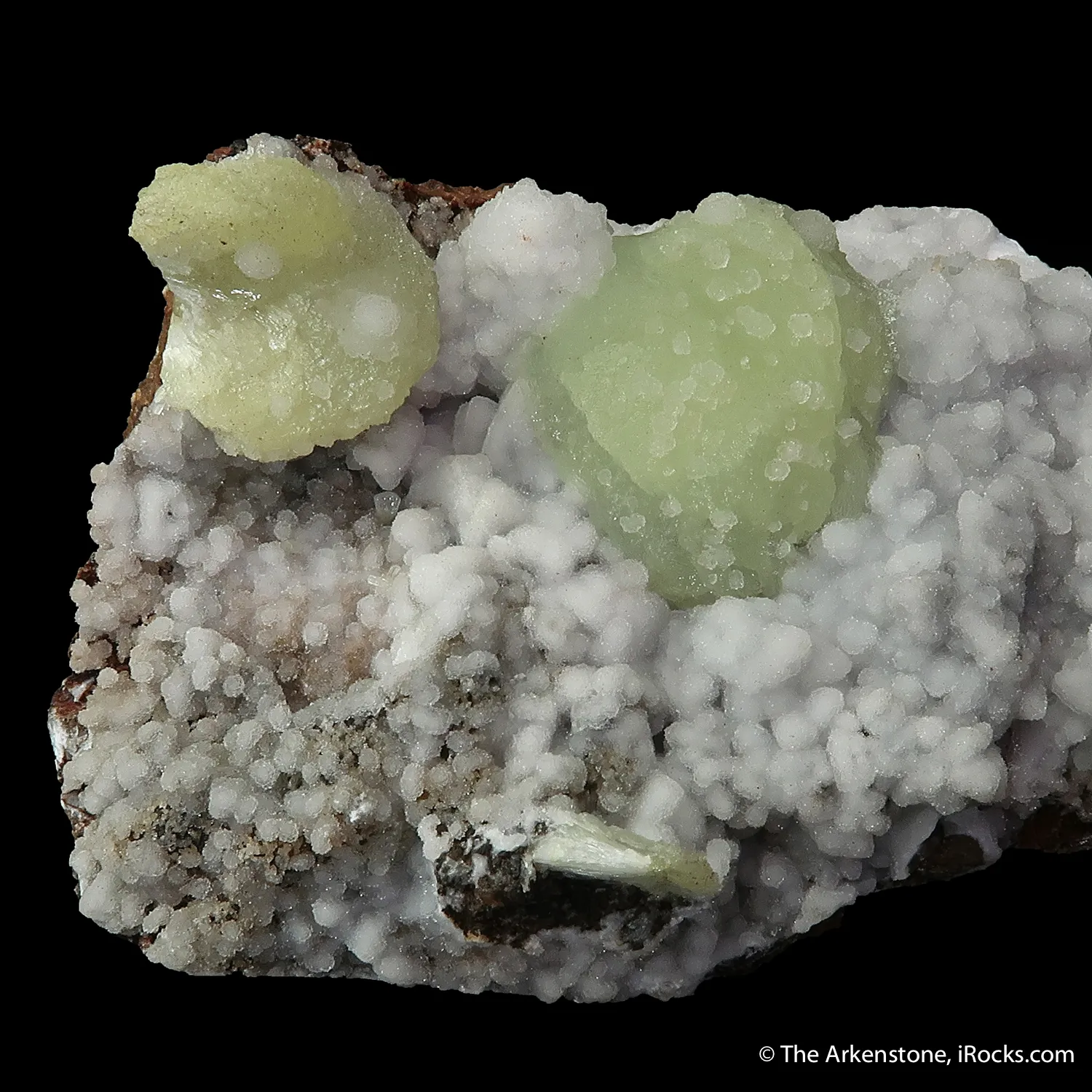 Adamite on Calcite - image 3