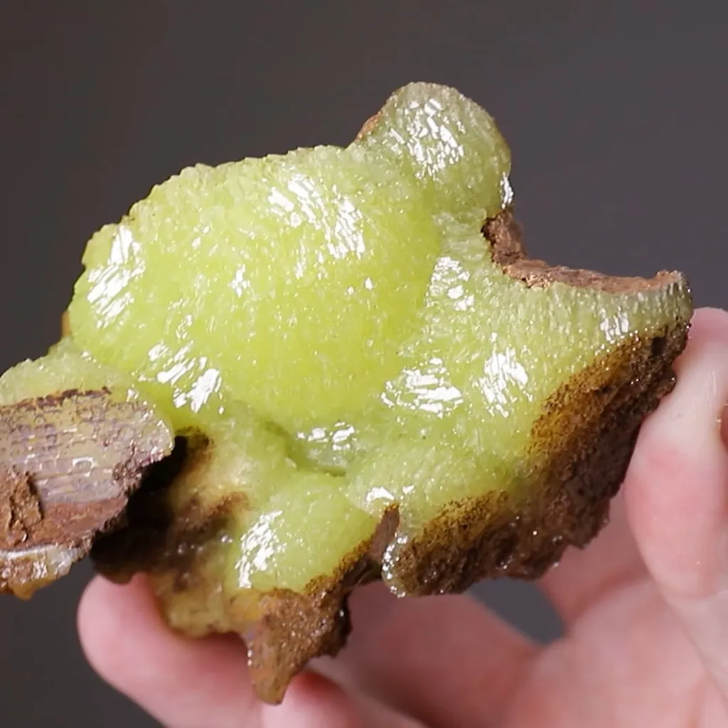 Adamite on Legrandite cast - image 2