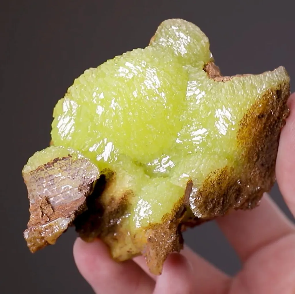 Adamite on Legrandite cast image