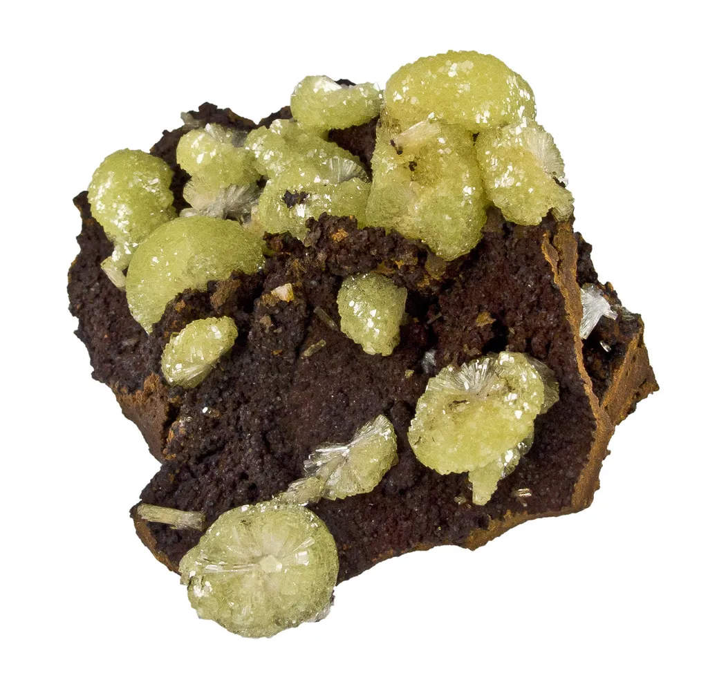 Adamite on Limonite - image 4