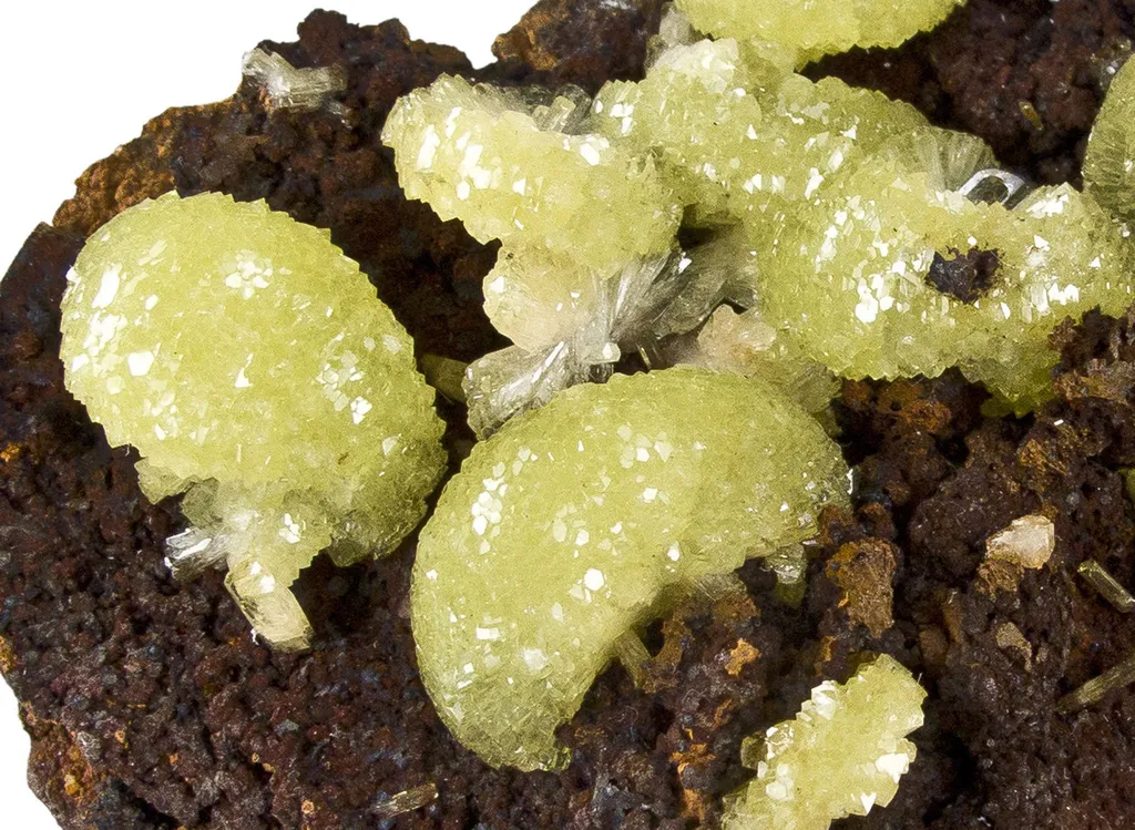 Adamite on Limonite - image 3