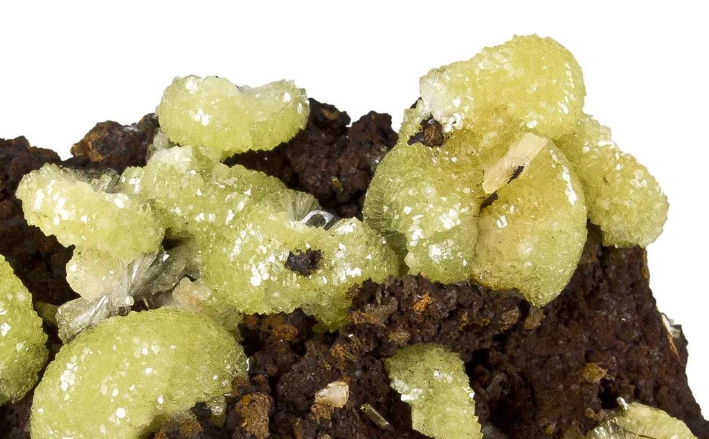Adamite on Limonite - image 2