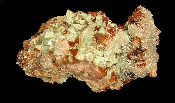Adamite (Var: Cuprian Adamite), Adamite (Var: Cobaltoan Adamite), Willemite image