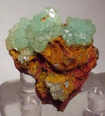 Adamite (Var: Cuprian Adamite) image