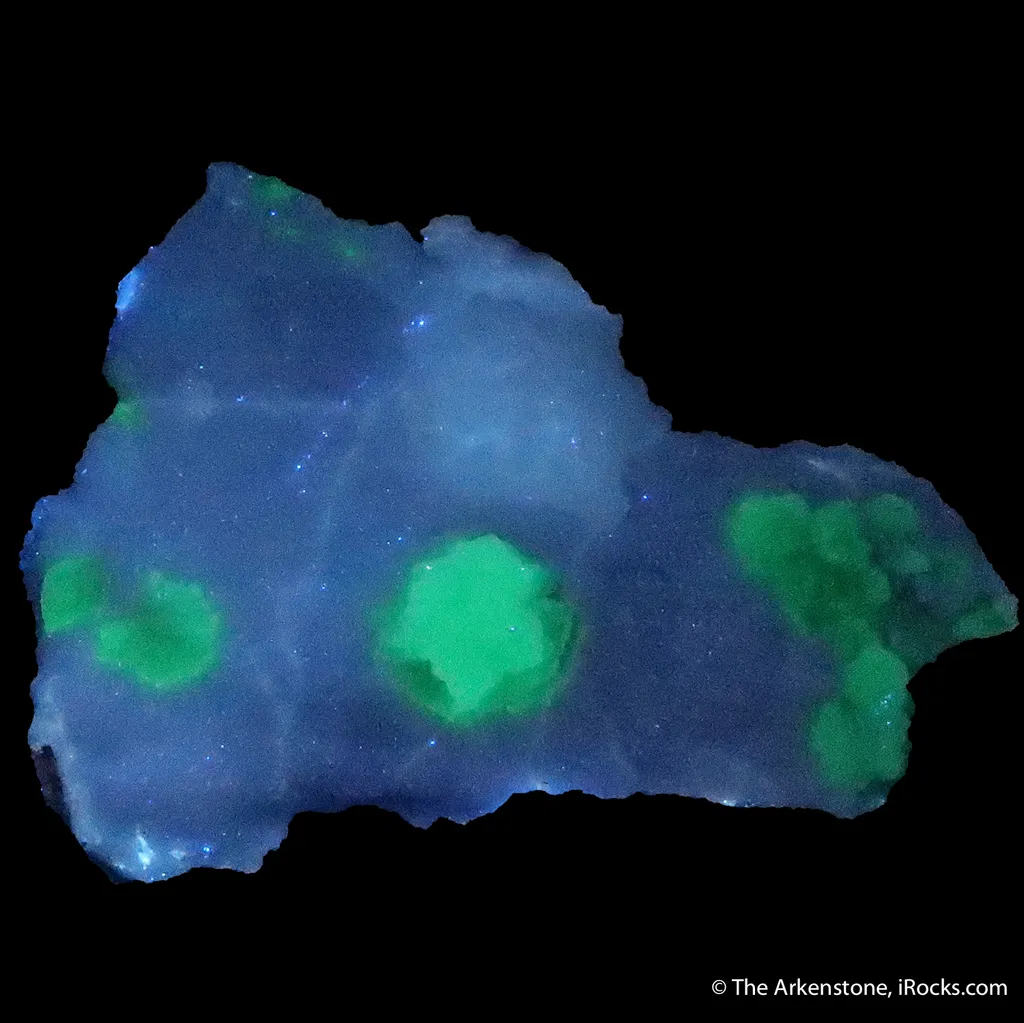 Adamite var. Cuprian on Calcite - image 2