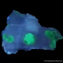 Adamite var. Cuprian on Calcite - image 2