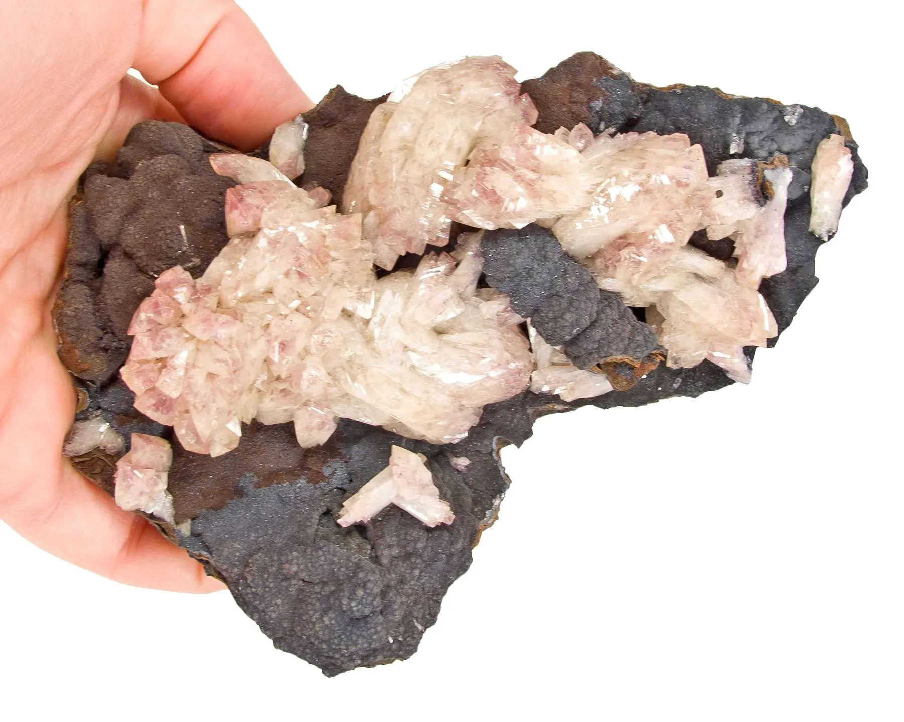 Adamite Var. Manganoan on Goethite - image 2