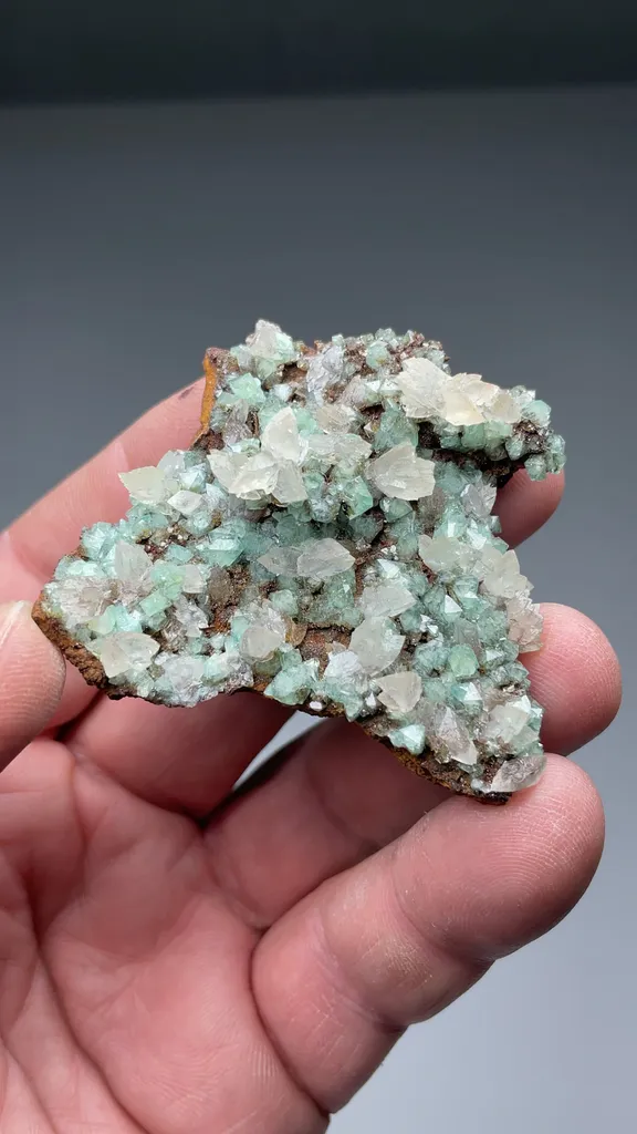 Adamite with Calcite - image 2