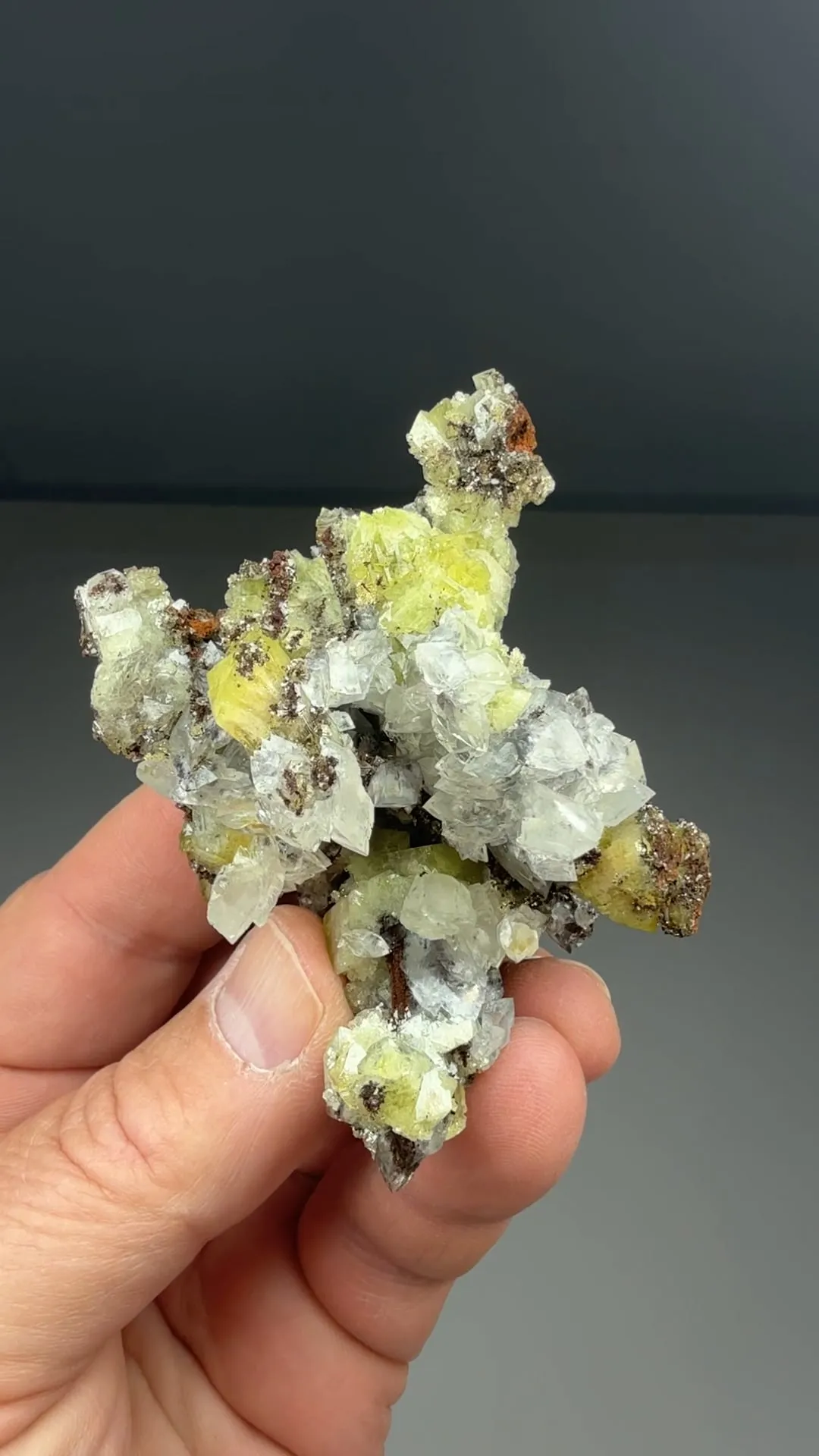 Adamite with Calcite - image 2