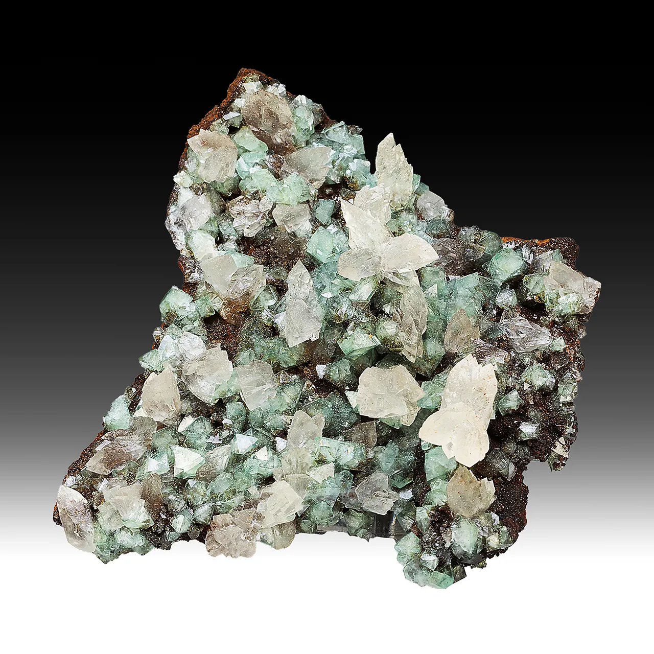 Adamite with Calcite - image 1