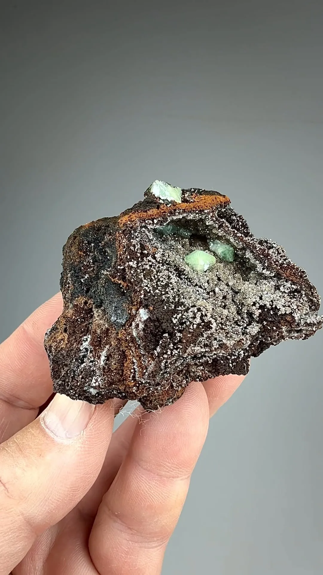 Adamite with Calcite - image 2