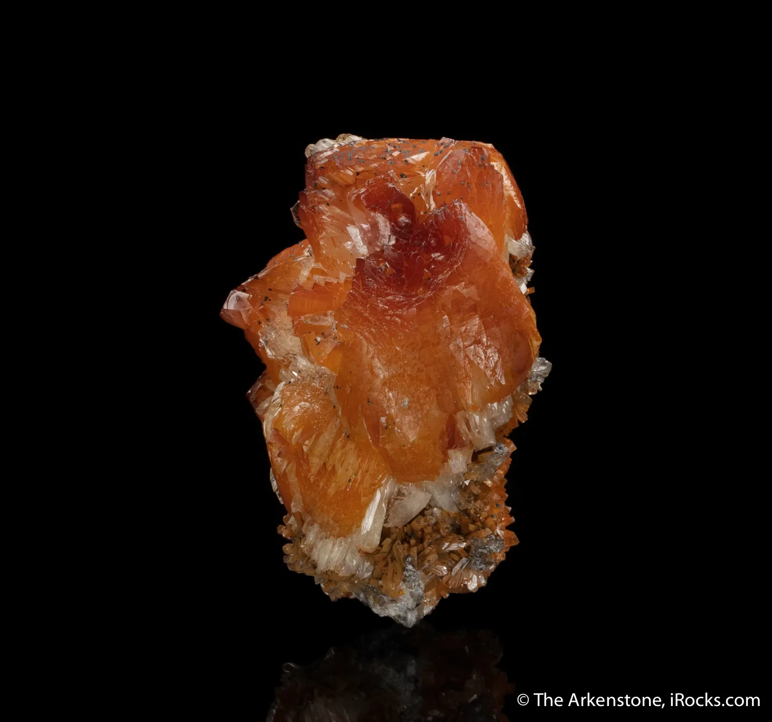 Adamite with Hematite - image 1