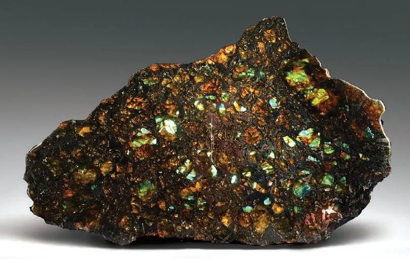 Admire stony-Iron pallasite (Iron/Olivine meteorite) image