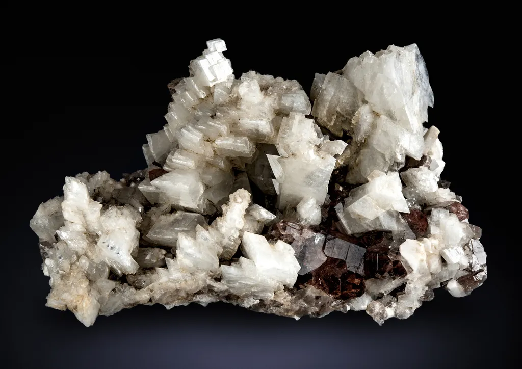 Adularia w/ Smoky Quartz from Innergschlöss (Austria) image