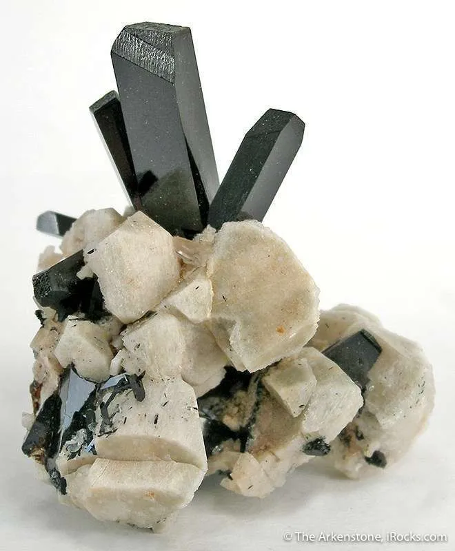 Aegirine on Orthoclase - image 2