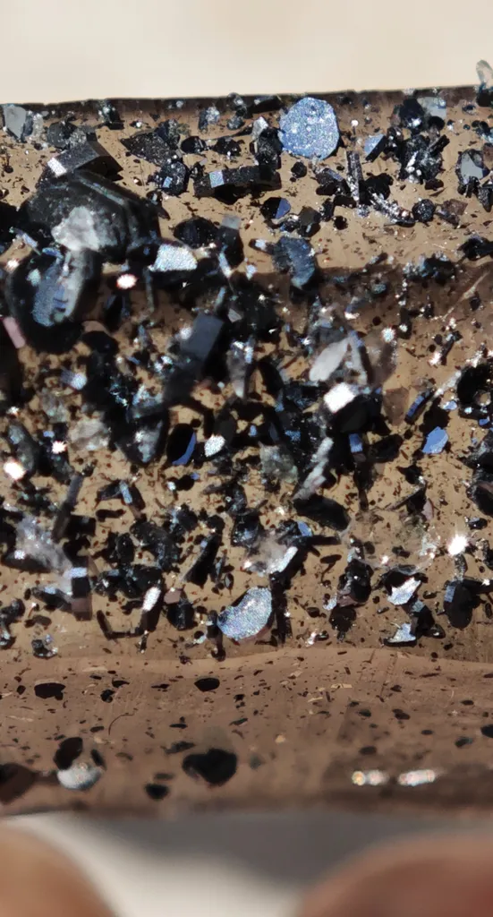 Aesthetic Smoky Quartz with Lustrous Hematite – Swiss Alpine Specimen - image 2