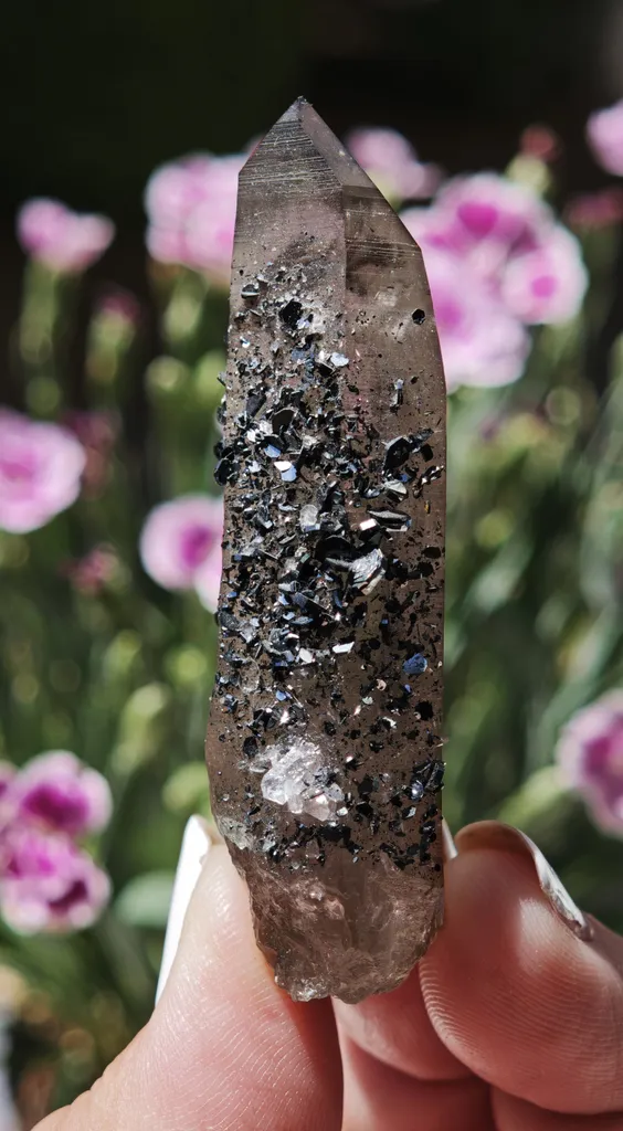 Aesthetic Smoky Quartz with Lustrous Hematite – Swiss Alpine Specimen - image 4