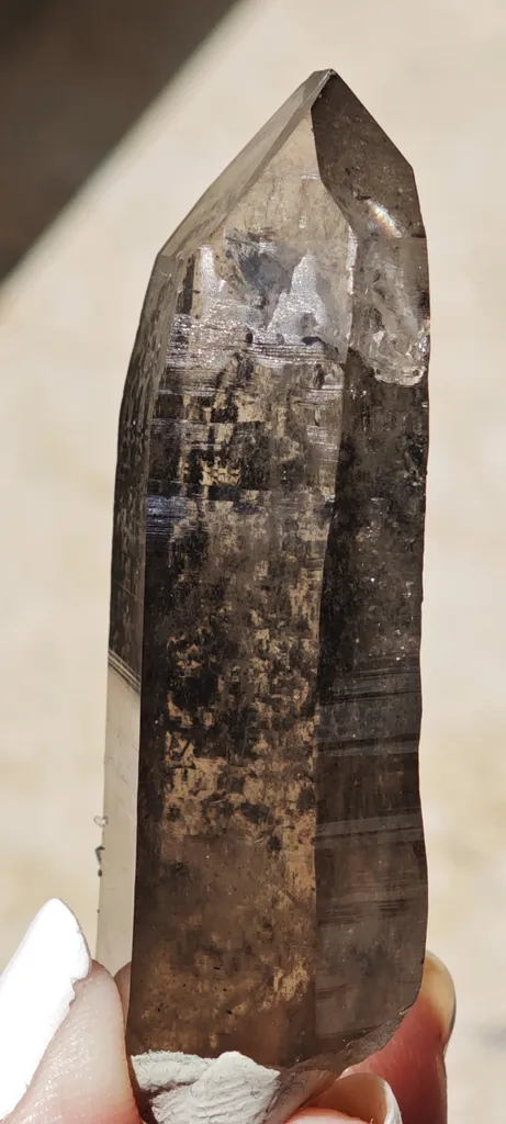 Aesthetic Smoky Quartz with Lustrous Hematite – Swiss Alpine Specimen - image 6