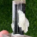 Afghan Double Terminated Tricolor Tourmaline Crystal, Tourmaline with Cleavelandite Albite - image 3