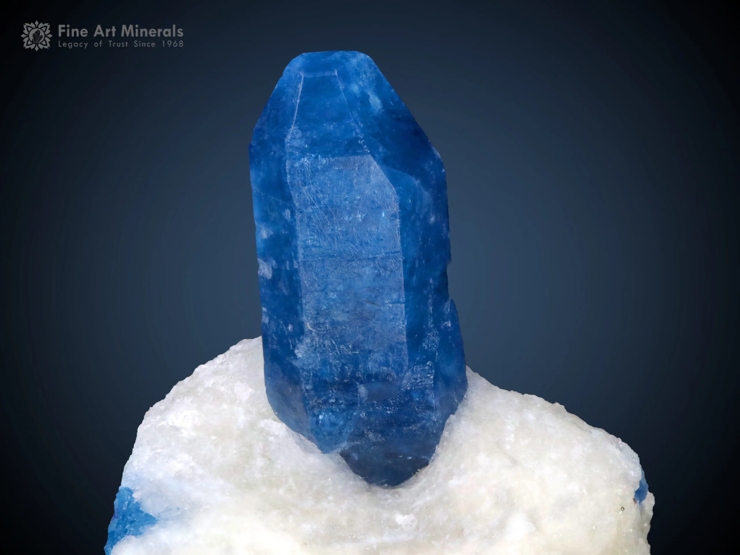 Afghanite Crystal on Calcite from Afghanistan - image 3