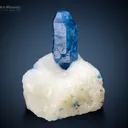 Afghanite Crystal on Calcite from Afghanistan - image 1