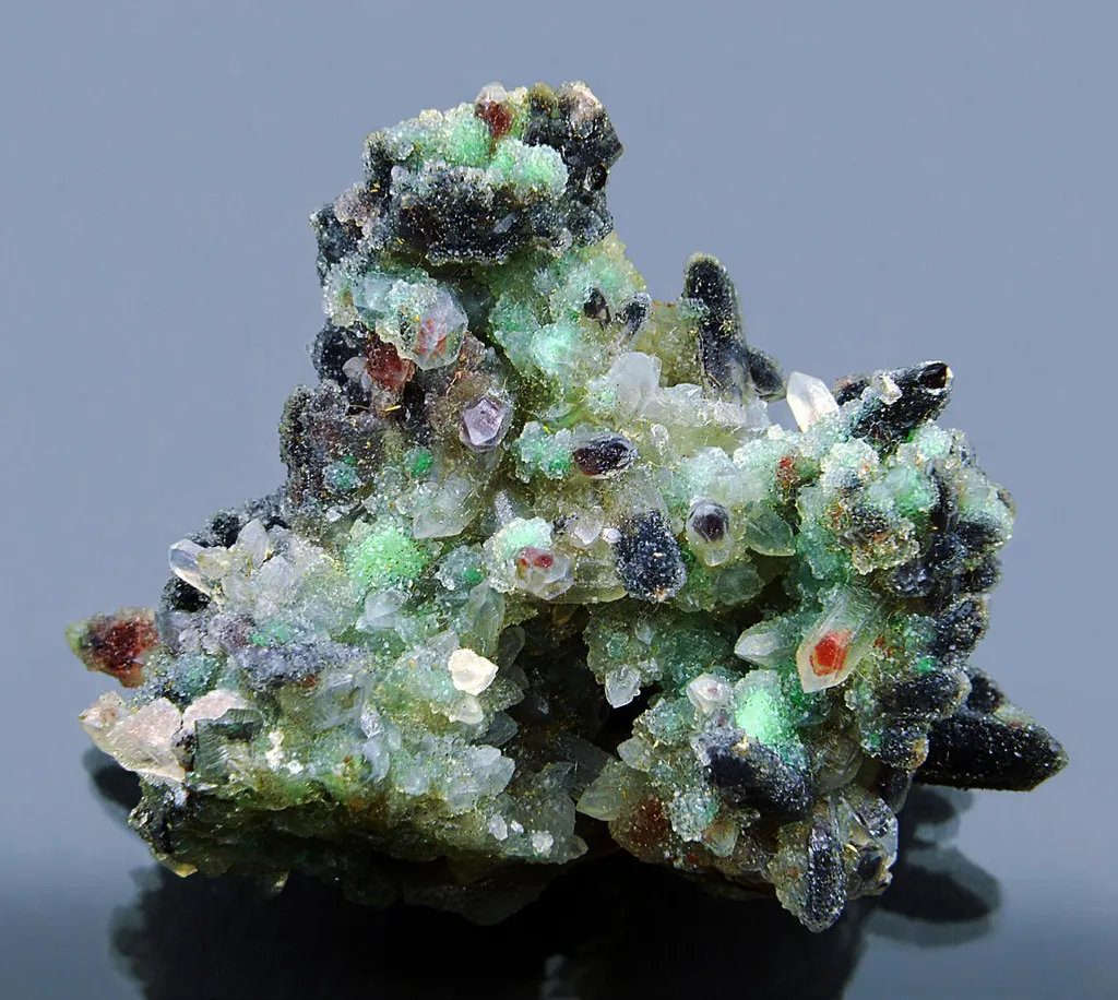 Agardite-(Y), Quartz image
