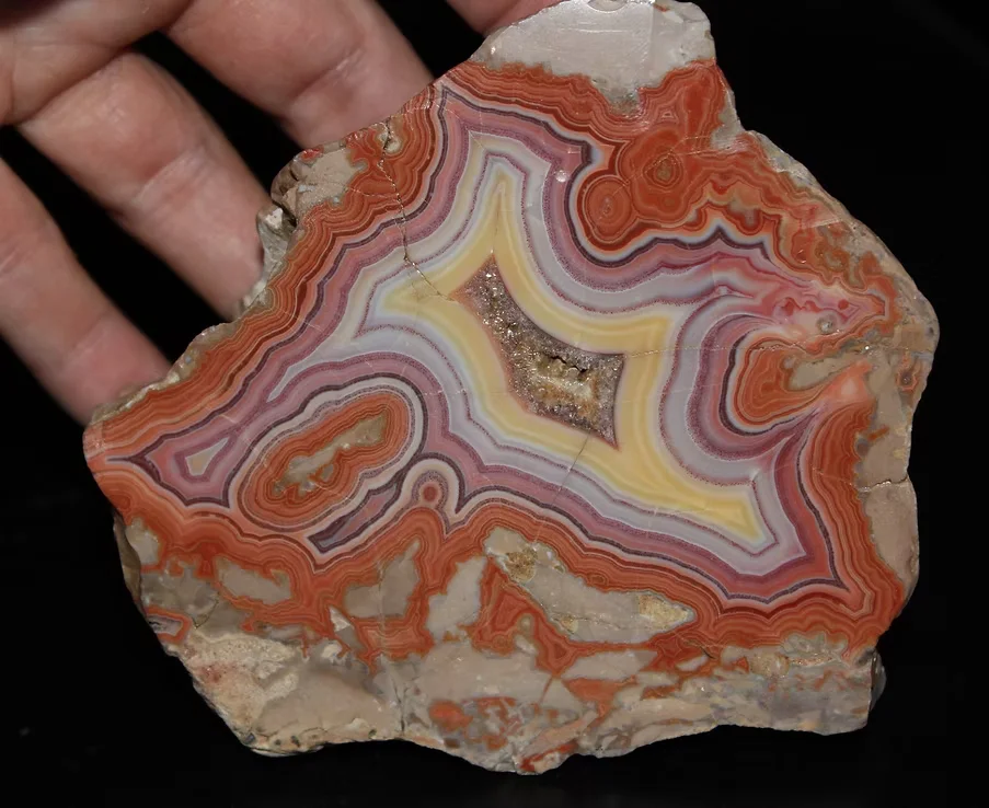 Agate from Teepee Canyon, Custer County, South Dakota, USA image