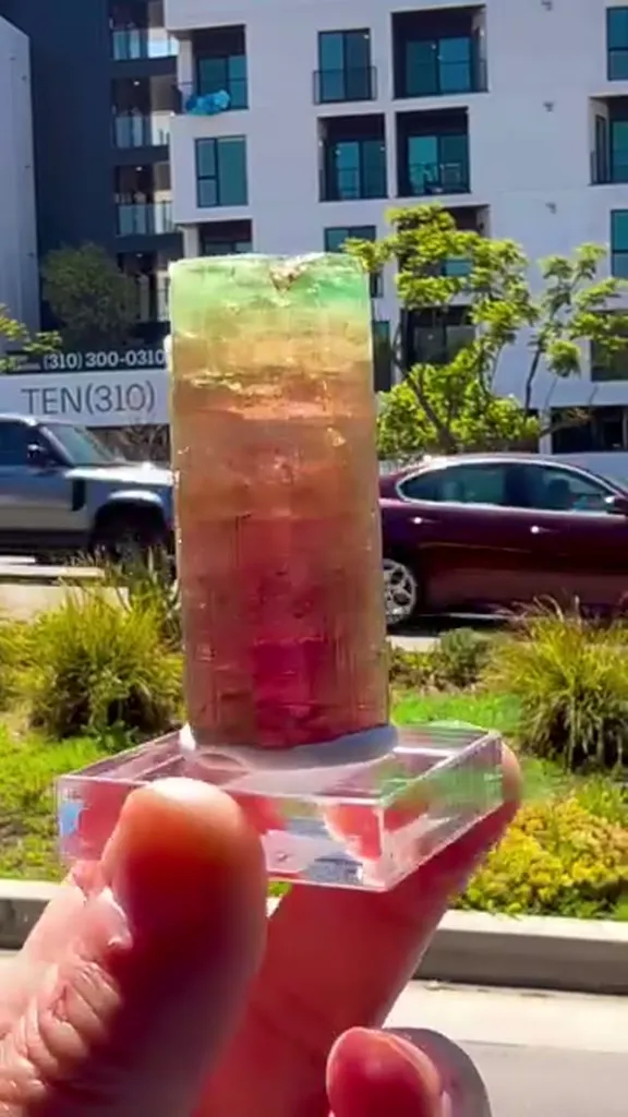 Agua Branca tourmalines are known for their vibrant colors and are mined in… image
