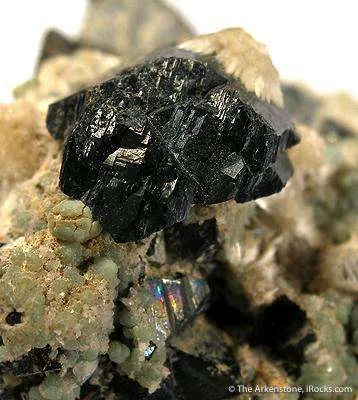 Aheylite on Cassiterite - image 2
