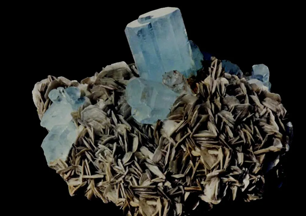 Aigue-marine from Pakistan, Gilgit-Baltistan, Shigar District, Shigar Valley, Alchuri image