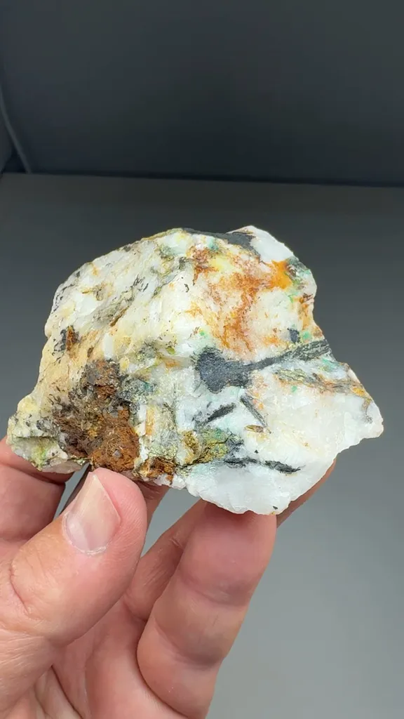 Aikinite with Quartz - image 2