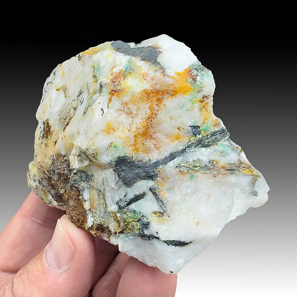 Aikinite with Quartz image