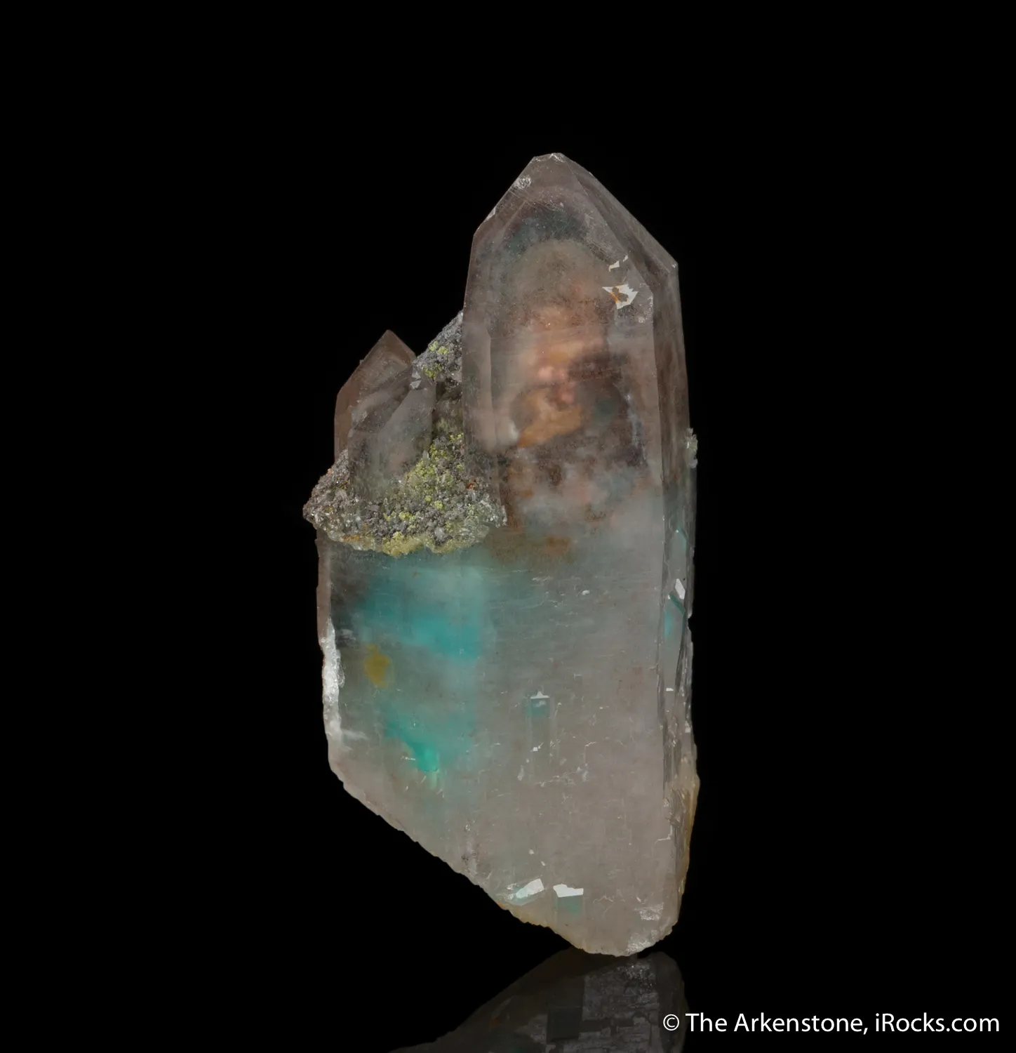 Ajoite and Copper in Quartz - image 3