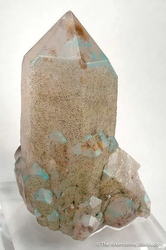 Ajoite and Copper in Quartz - image 2