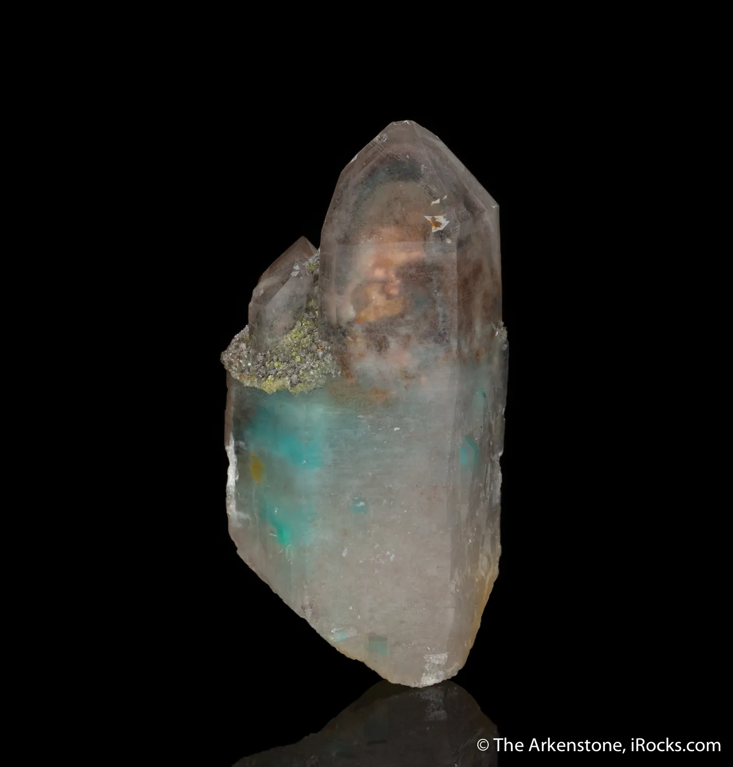 Ajoite and Copper in Quartz - image 1
