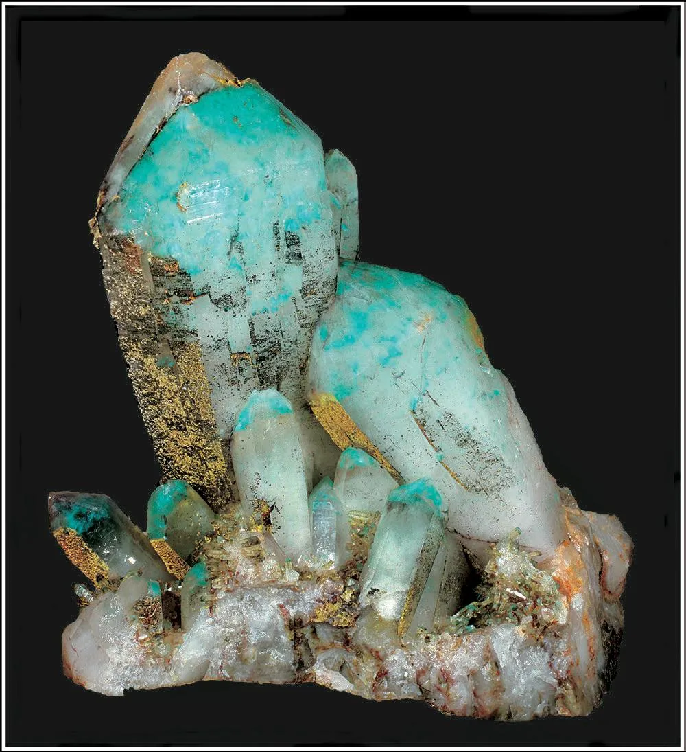 Ajoite in Quartz - image 1
