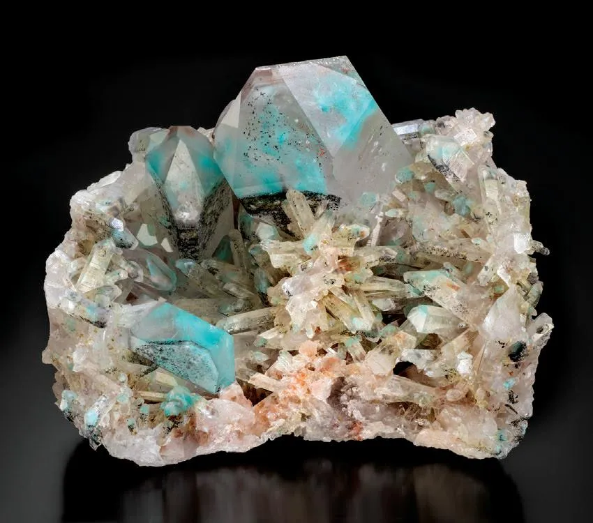 Ajoite in Quartz image