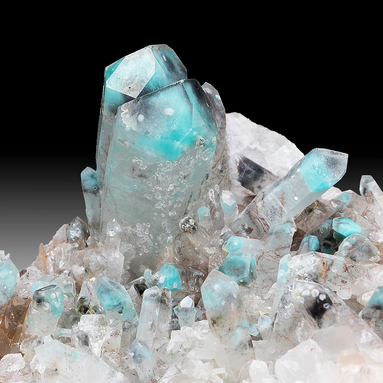 Ajoite in Quartz - image 1