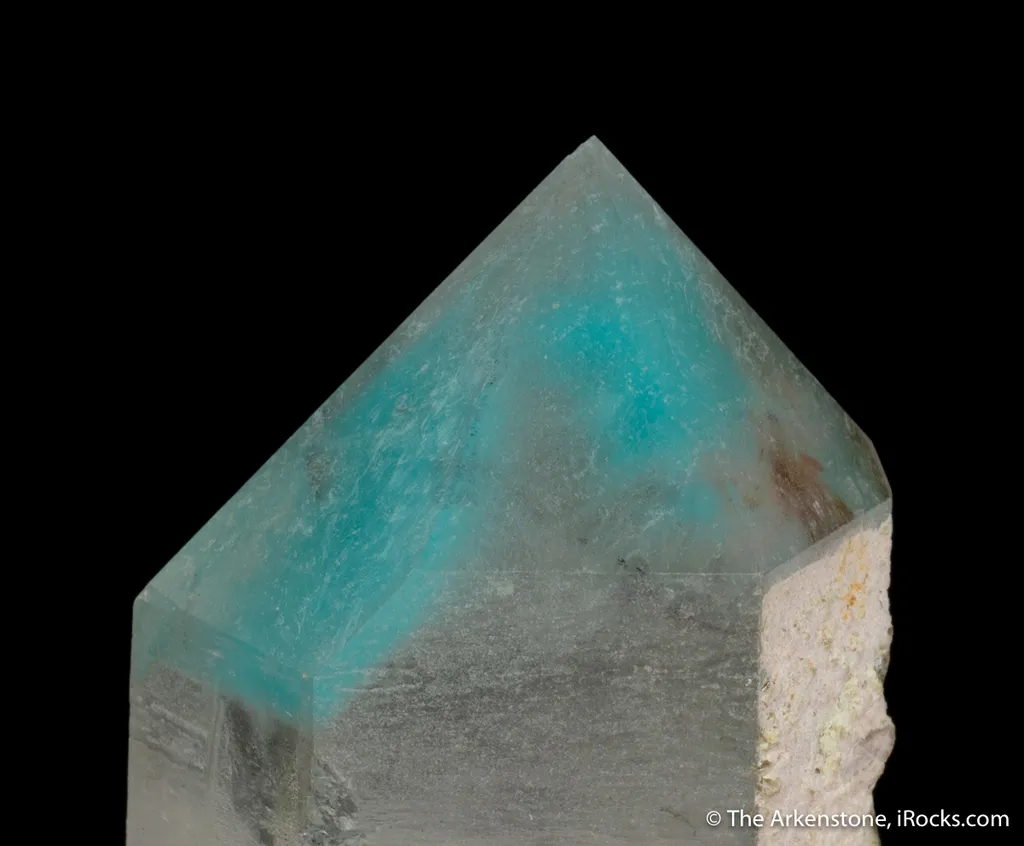 Ajoite inclusions in Quartz - image 2