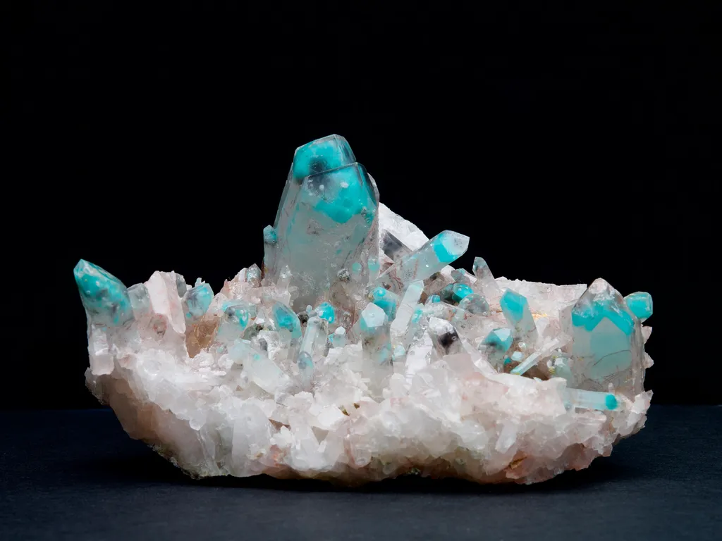 Ajoite Quartz from South Africa, Limpopo, Messina Mine image