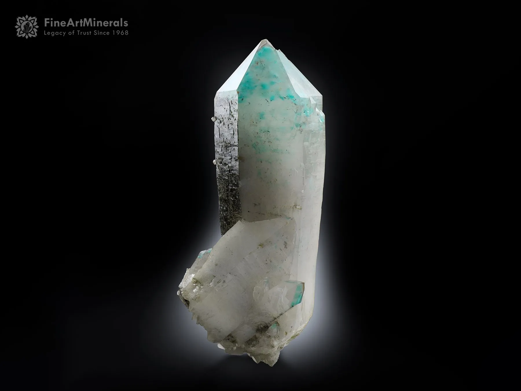 Ajoite-Quartz with Hematite Inclusion from South Africa - image 1