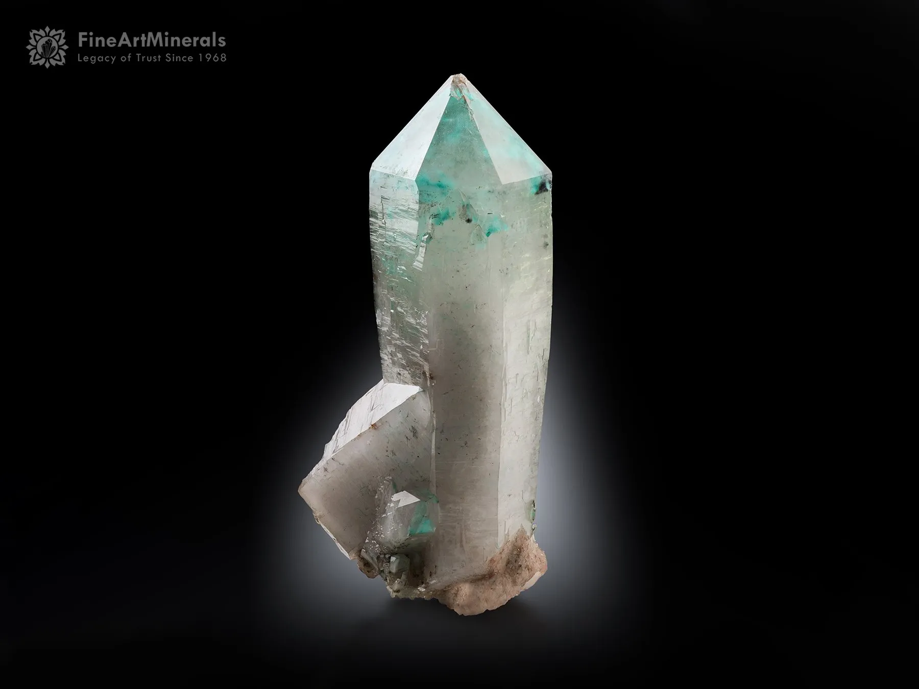 Ajoite-Quartz with Hematite Inclusion from South Africa - image 2