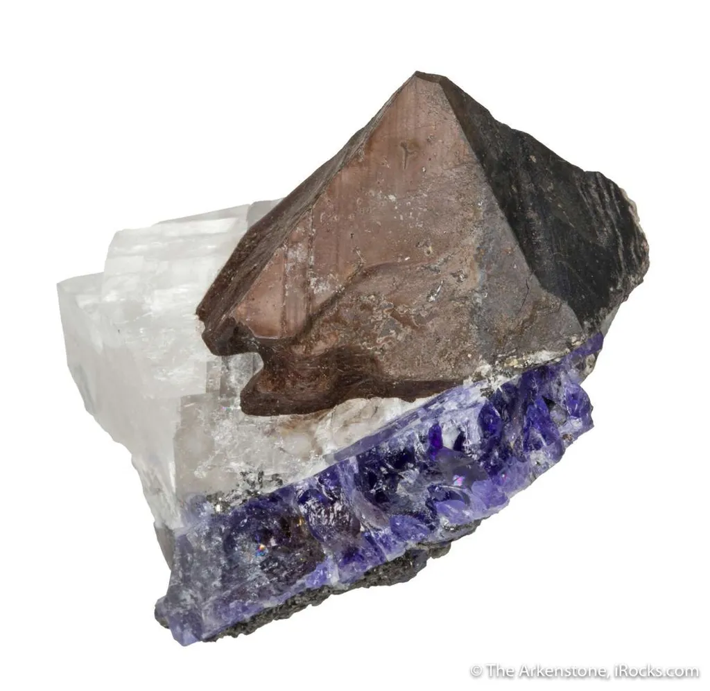Alabandite on Tanzanite - image 2