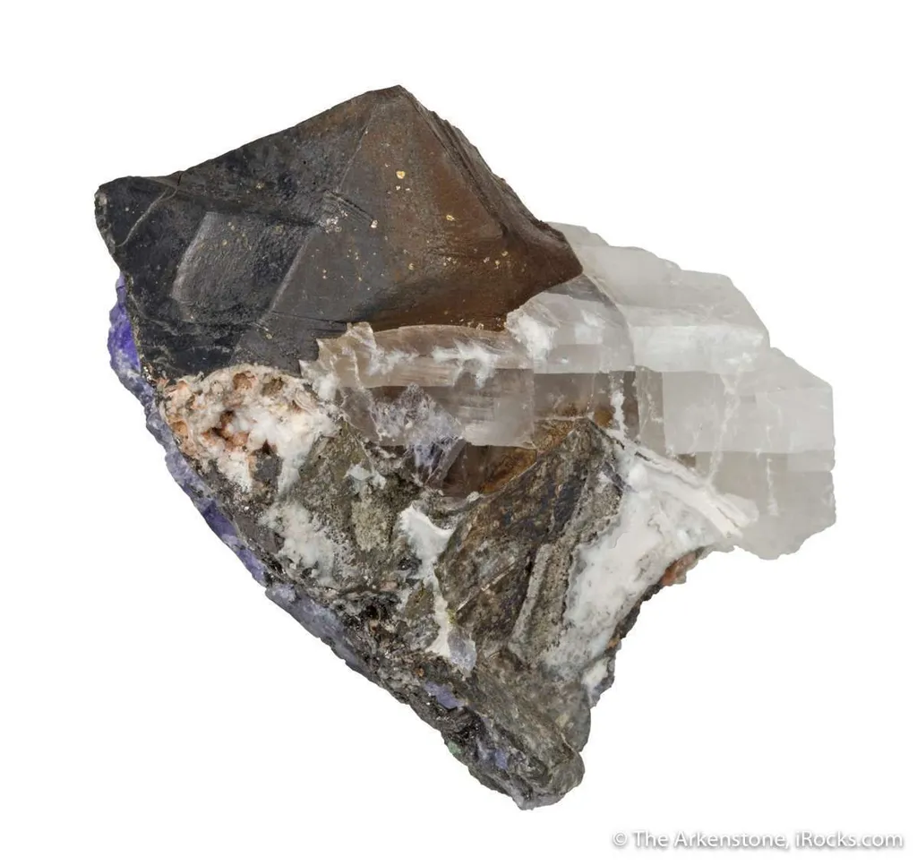 Alabandite on Tanzanite - image 4