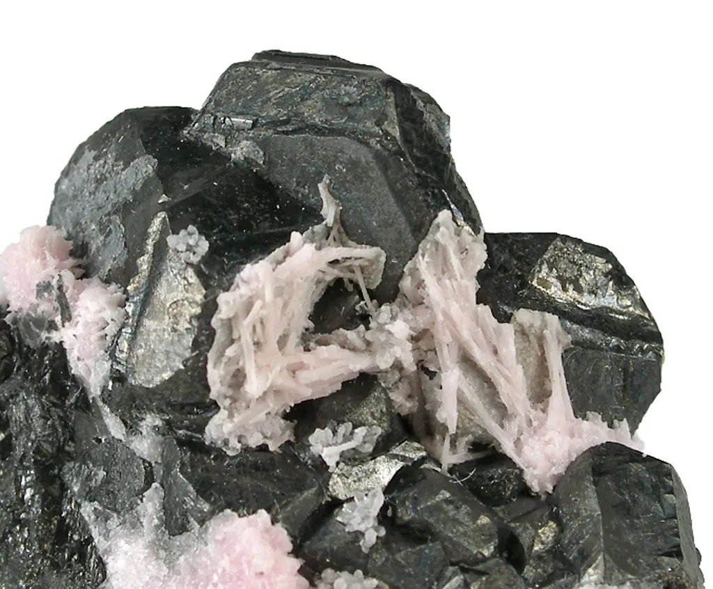 Alabandite With Rhodochrosite image