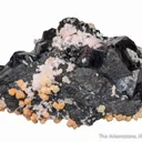 Alabandite with Rhodochrosite and Calcite - image 4