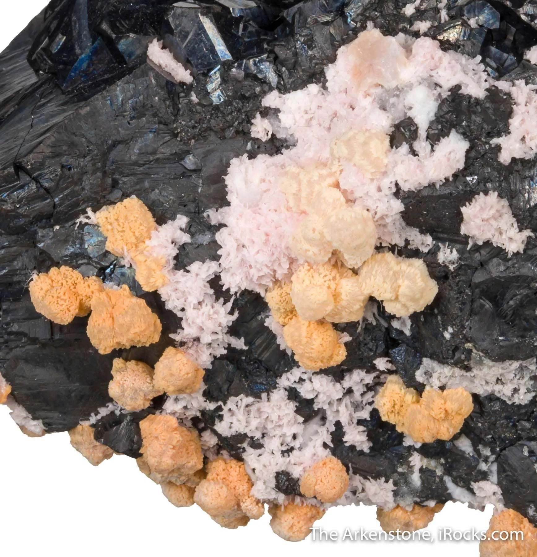 Alabandite with Rhodochrosite and Calcite - image 5