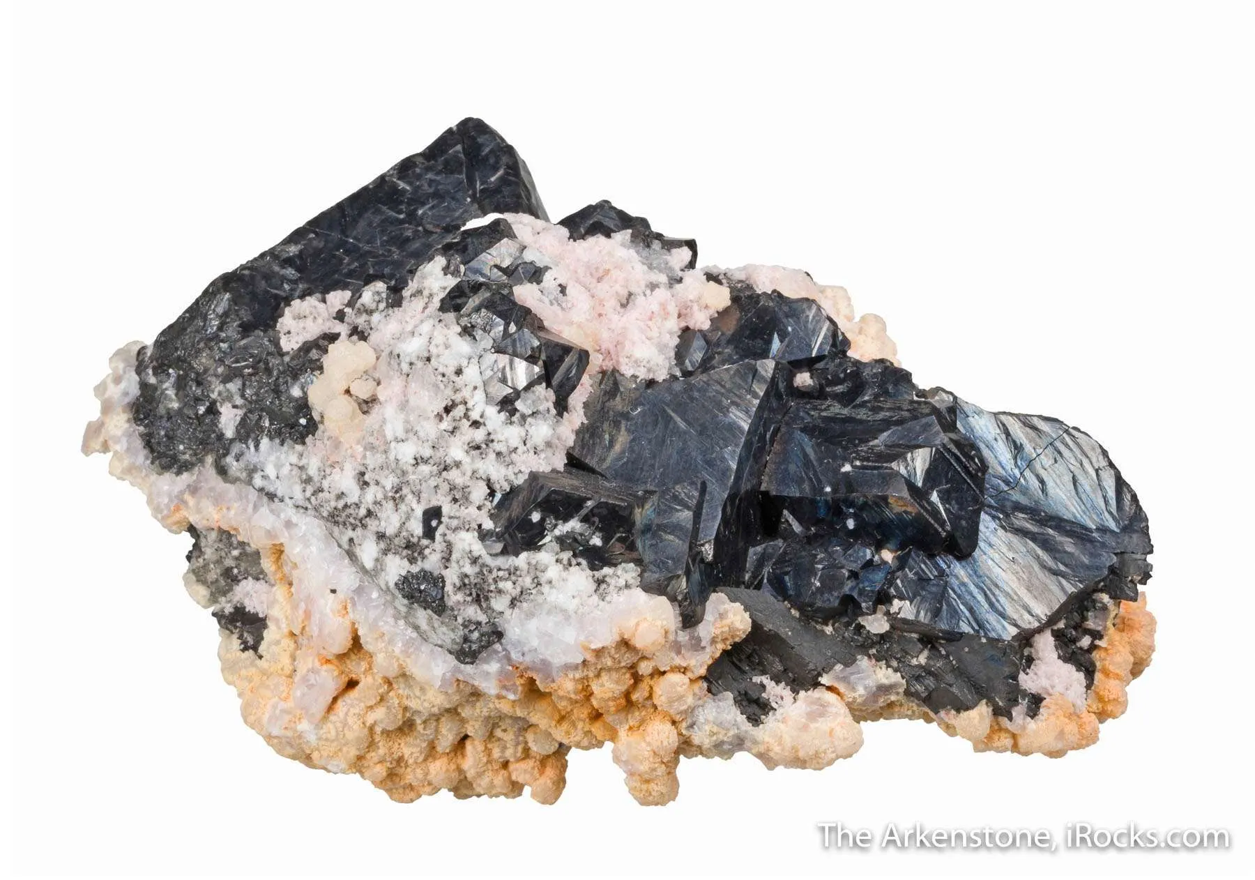 Alabandite with Rhodochrosite and Calcite - image 8