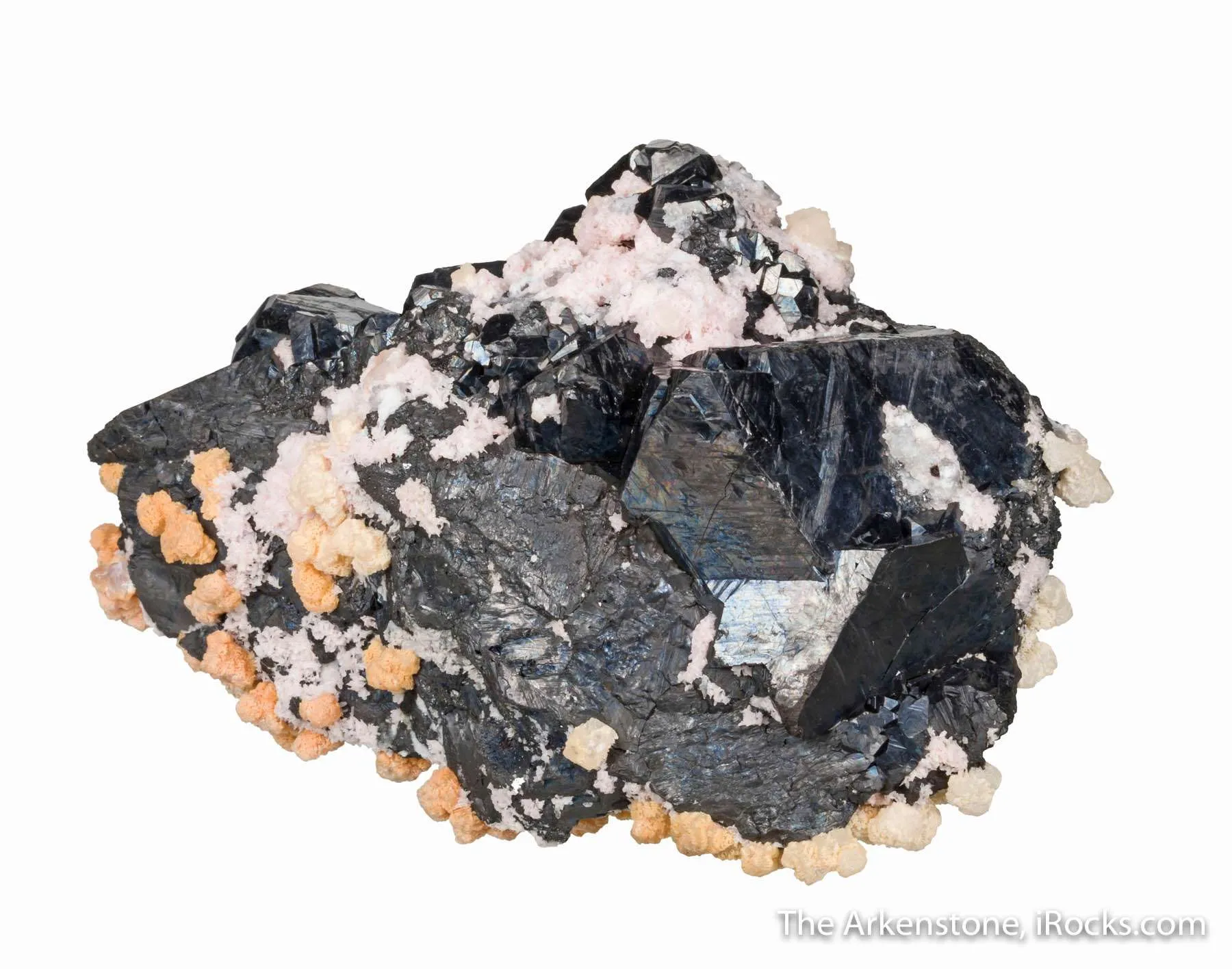 Alabandite with Rhodochrosite and Calcite - image 6